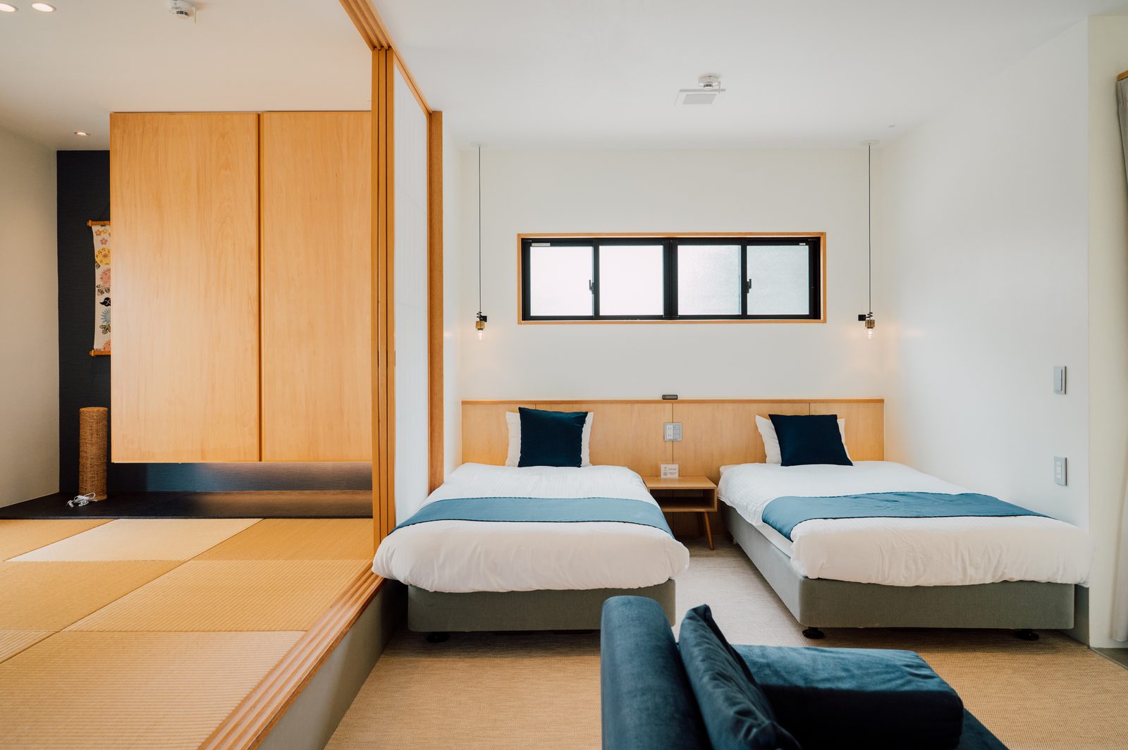 Bise ROOM A 畳の間とツインベッド